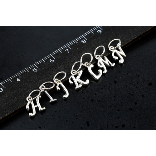 Silver 925 Gold Plated Alphabet Pendants